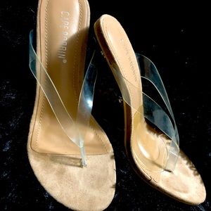Clear Heels/wedges